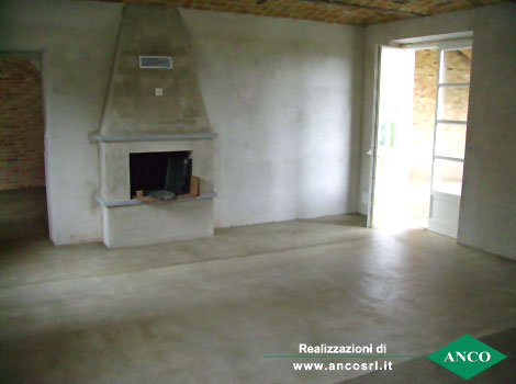 ANCO Applicazioni resina camere e saloni