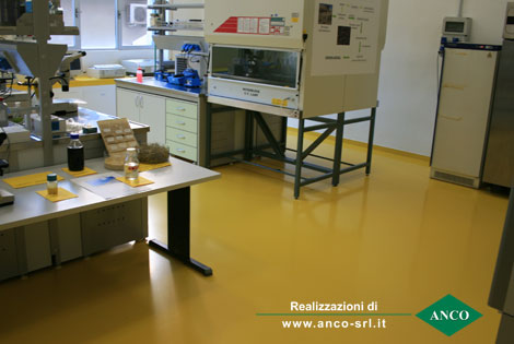 Resina Pavimento antiacido laboratorio chimico