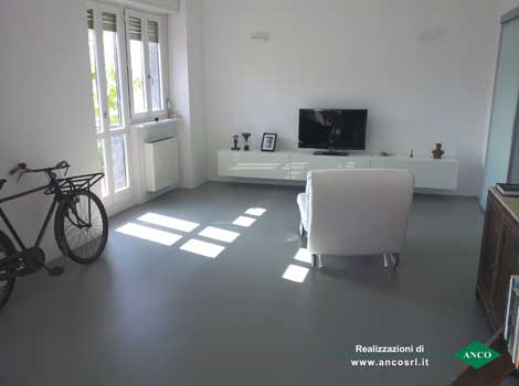 ANCO Applicazioni resina camere e saloni