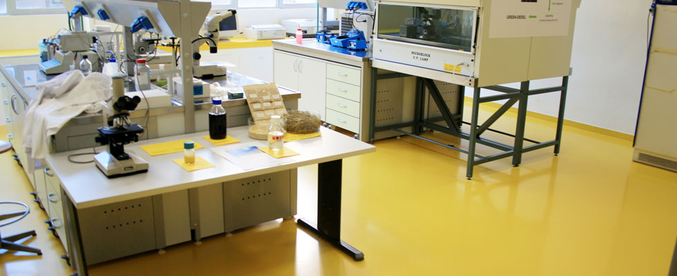 Pavimento resina locale laboratorio chimico